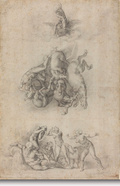 Michelangelo Buonarroti Caduta di Fetonte 1533